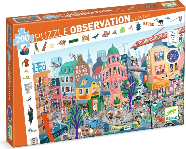Djeco Vyhledávací puzzle město