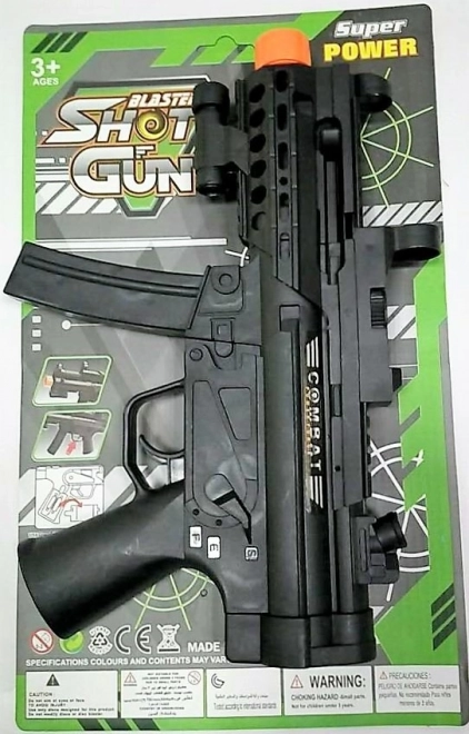 Dětský samopal na baterie se zvukem a světlem - 1 kus