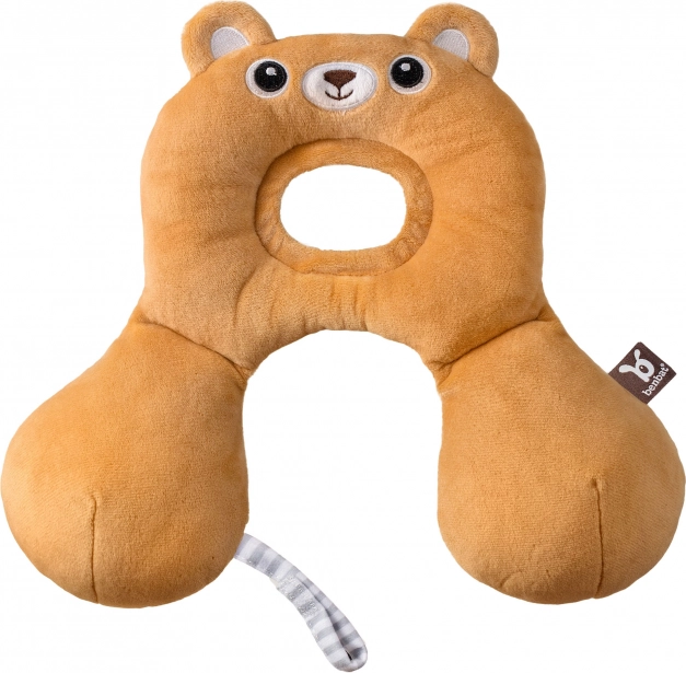 Dětský cestovní nákrčník s opěrkou hlavy Medvídek 0–12 měsíců