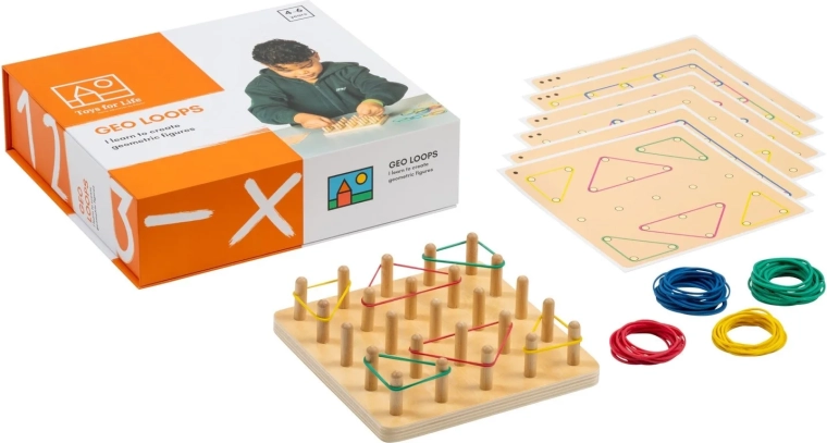 Toys for life geoboard destička s předlohami