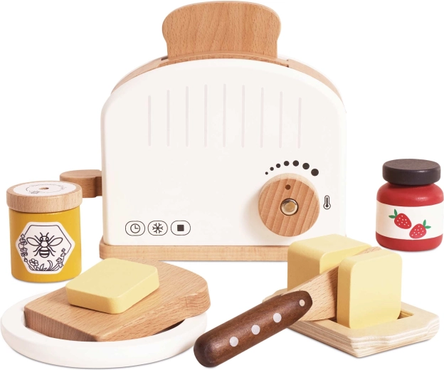 Dřevěný dětský toustovač s příslušenstvím Le Toy Van