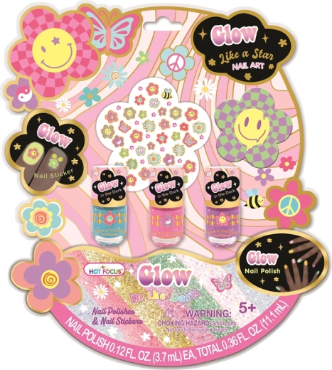 Sada laků a samolepek na nehty pro děti