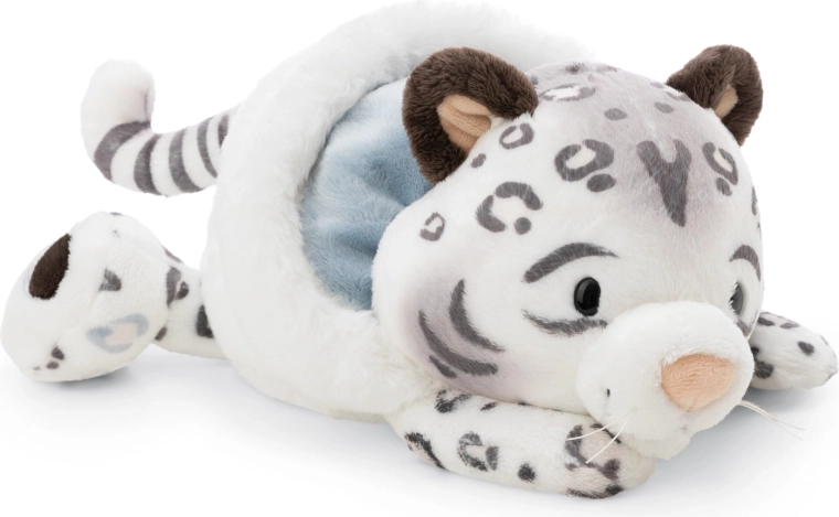 Plyšový sněžný leopard Eleni Snowbell od NICI GREEN, ležící 20 cm