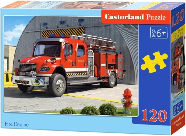 Dětské puzzle Hasičské auto 120 dílků