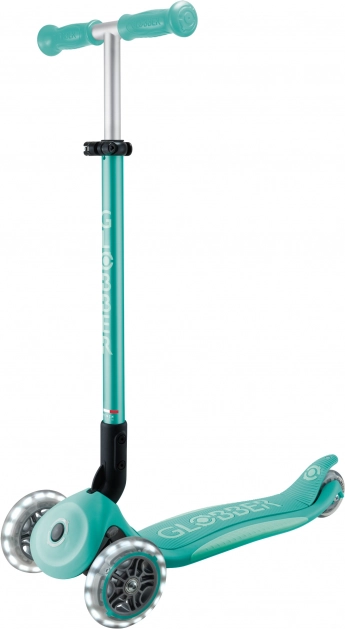 Koloběžka Globber Elite Lights 3 kolečka tmavá mint