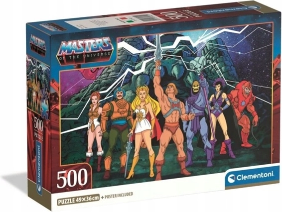 Clementoni kompaktní puzzle 500 dílků Masters of the Universe