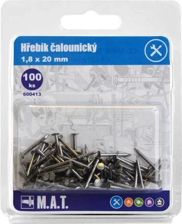 Čalounické hřebíky 20 × 1,8 mm (100 ks)
