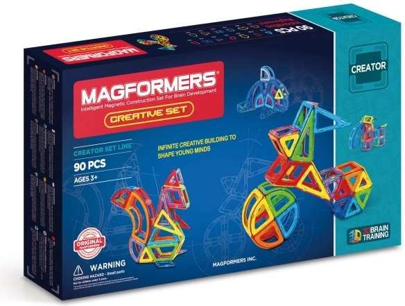 Magnetická stavebnice MAGFORMERS Creative 90 dílků