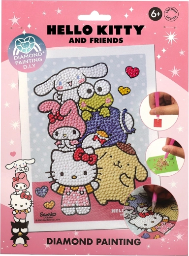 Hello Kitty diamantové malování podle čísel pro děti