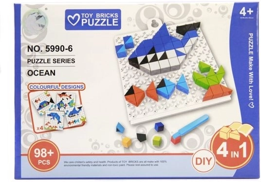 Puzzle skládačka mořská zvířata 98 dílků