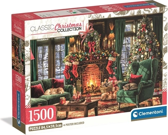 Clementoni puzzle Have a Cozy Christmas 1500 dílků