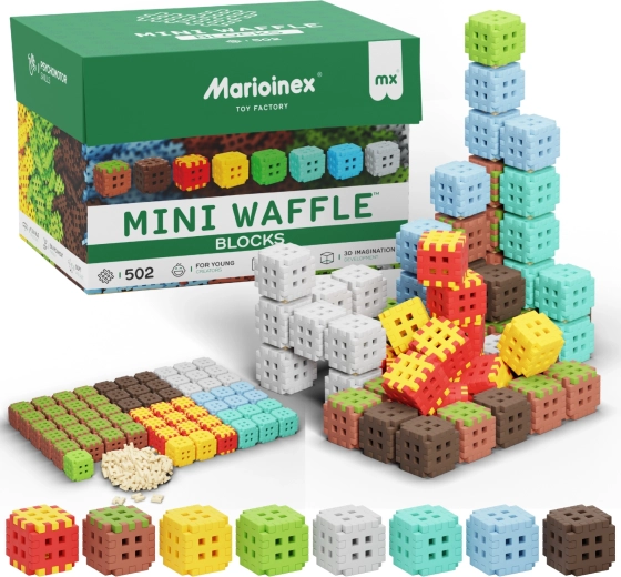 Stavebnice Mini Waffle Blocks 502 ks MARIOINEX