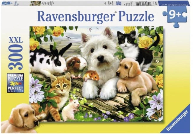 Ravensburger puzzle Happy Animal Buddies 300 dílků