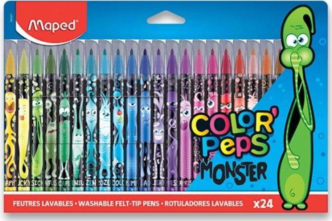 Maped fixy Color'Peps Monster, 24 barev