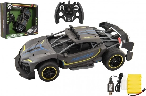 RC sportovní auto s parním efektem, 2,4 GHz, antracit