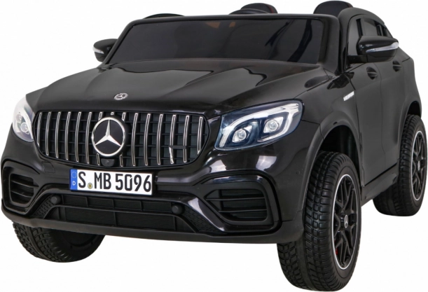 Dětské elektrické auto MERCEDES GLC 63S 4x4, černé SUV s MP4 a EVA koly