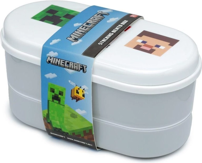 Krabička na oběd s příborem Minecraft