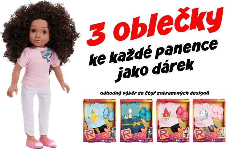 Panenka Mia s oblečky