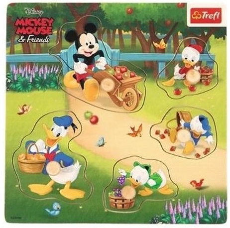 Trefl mini dřevěné puzzle Mickey Mouse
