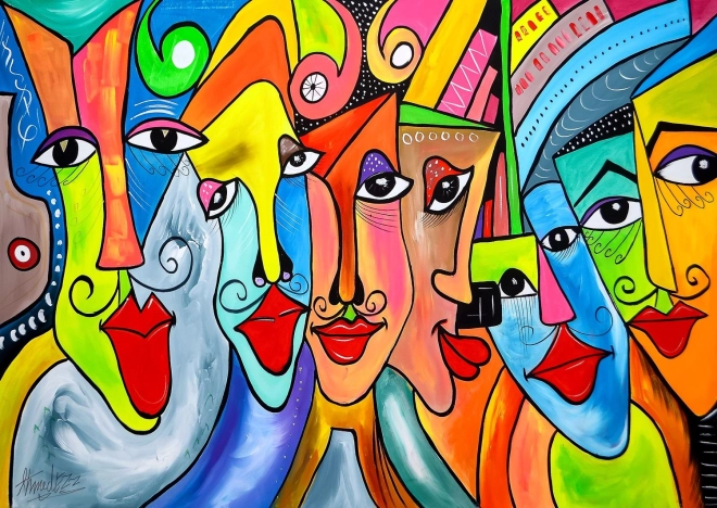 Puzzle Obličeje života 1000 dílků