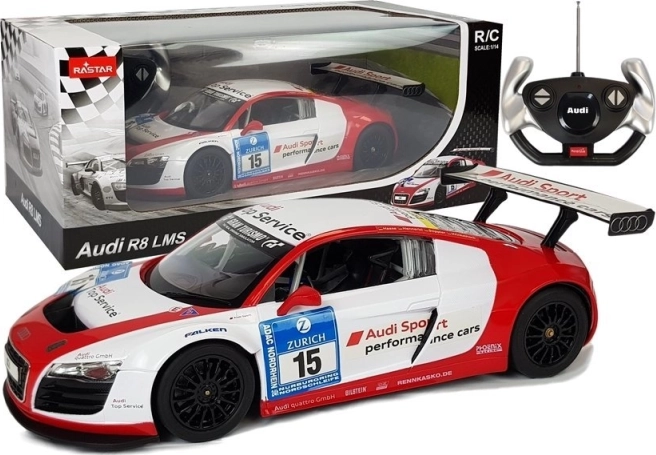 Rastar Audi R8 LMS zdalně řízené auto 1:14 bílo-červené