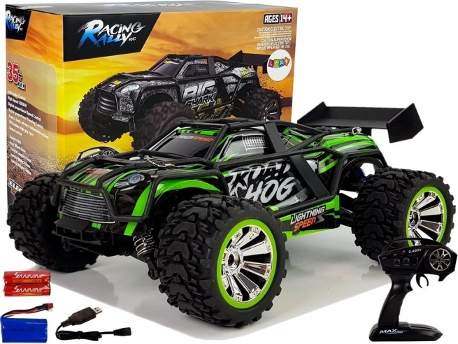Dálkově ovládané terénní auto 2.4G 1:18 zelené