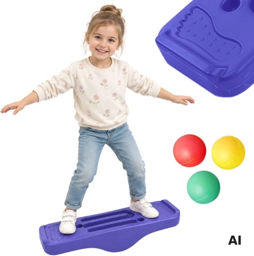 Woopie balanční deska s labyrintem a kuličkami Montessori
