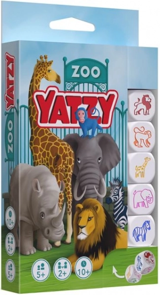 Rodinná kostková hra YATZY – zoo pro děti od 5 let
