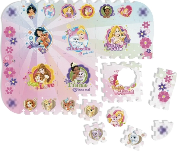 Pěnová puzzle podložka Disney Princess 120 × 90 cm