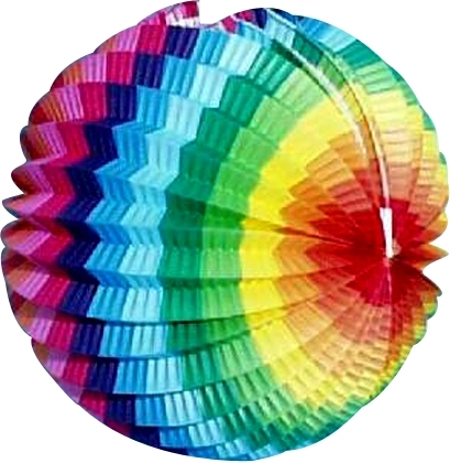 Papírový lampion kulaté 15 cm