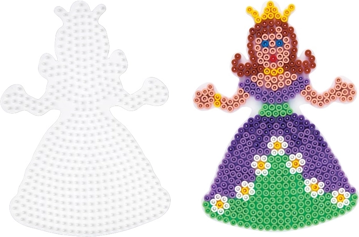 Hama midi podložka na zažehlovací korálky – princezna