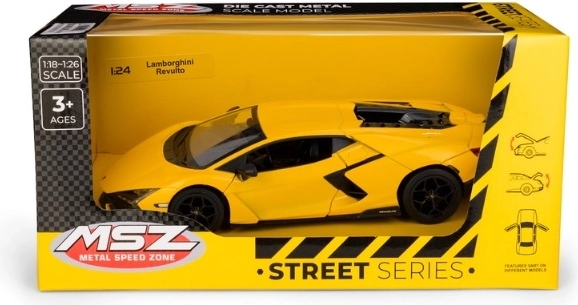 Model auta Lamborghini Revuelto 1:24 žlutý