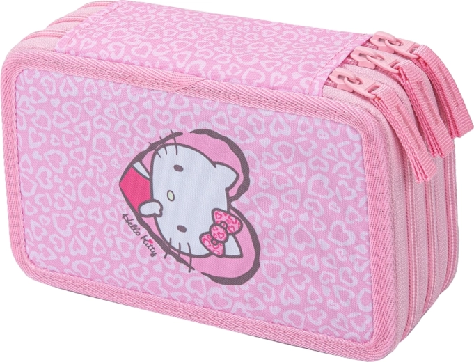 Baagl školní třípatrový penál Hello Kitty Sweet Leopard (GRS)
