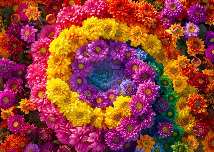 Enjoy puzzle Květinový vír 1000 dílků