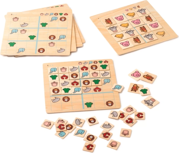 Toys for Life dřevěné sudoku se zvířátky