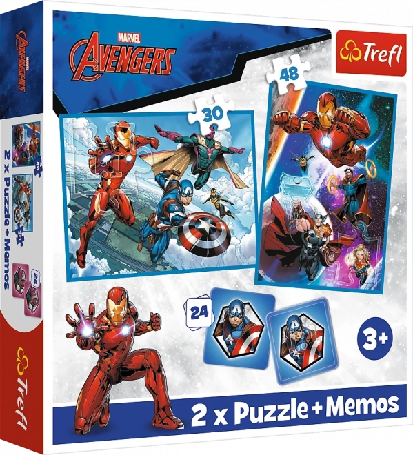 Puzzle 2v1 a pexeso MARVEL The Avengers