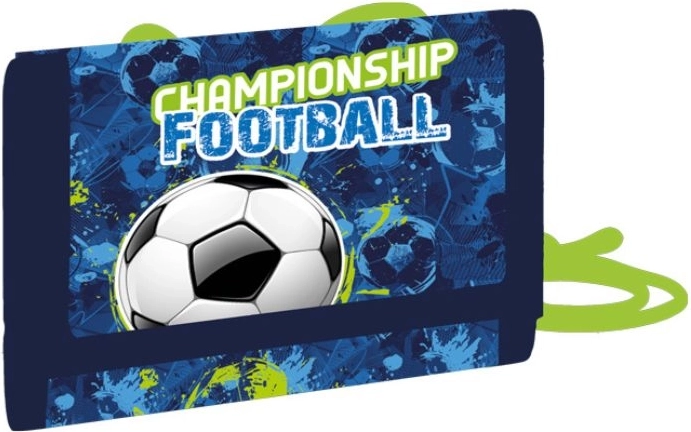 Dětská textilní peněženka s fotbalovým motivem na krk