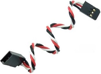 Kroucený prodlužovací kabel k servu 45 cm Futaba