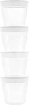 Canpol babies zásobníky na uchovávání pokrmů s víčkem 4 ks, 180 ml