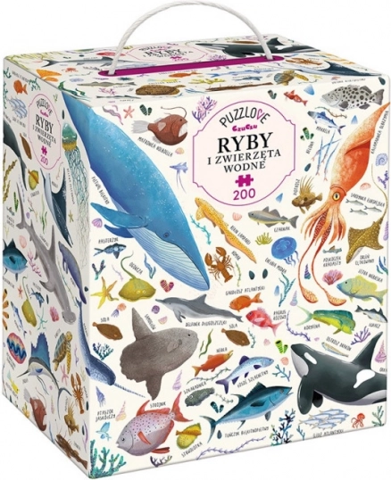 Puzzle Puzzlove CzuCzu – ryby a mořští živočichové, 200 dílků
