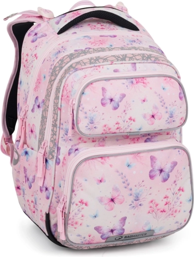 Bagmaster školní batoh DOPI 25 A Motýlci
