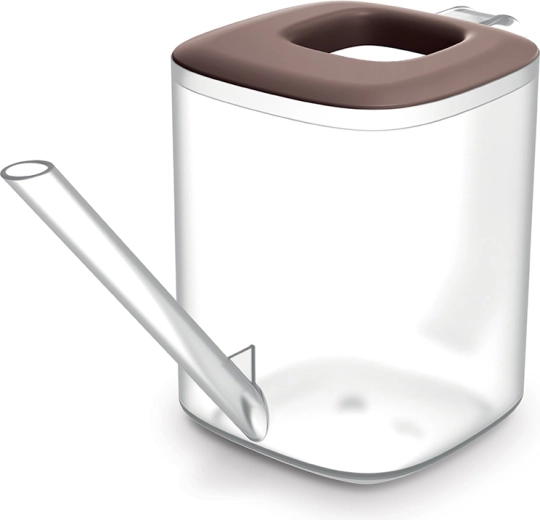 Skleněná čajová konvička Tubi 1 l s bambusovým víčkem a nerezovým sítkem, transparentní/marsala