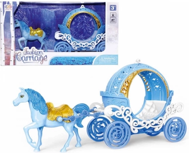 čarovný kočár s koníkem se světly a melodií