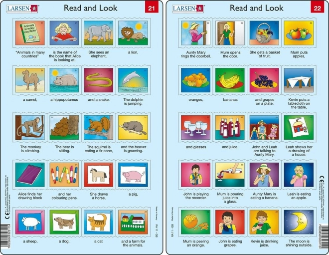 Puzzle Angličtina – delší věty, 20 dílků