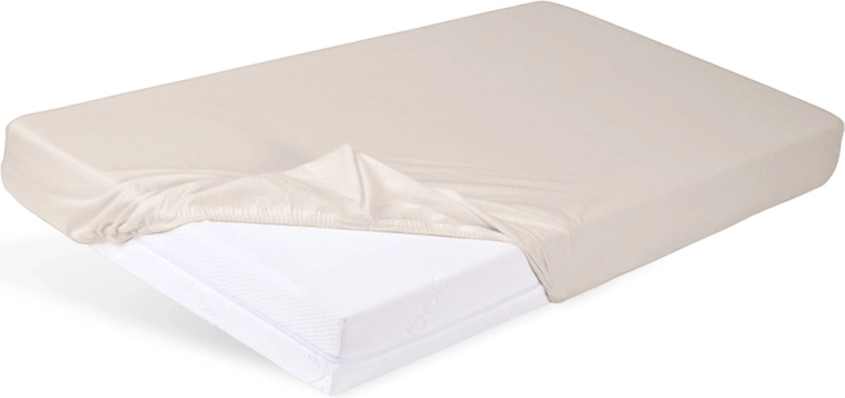 Babymatex napínací prostěradlo jersey 60 × 120 cm světle béžové