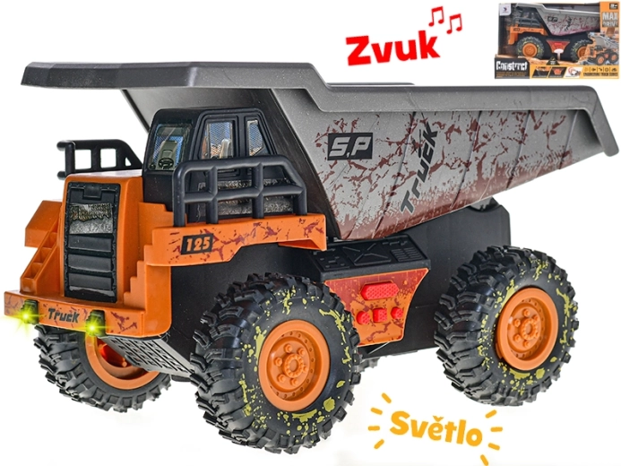 Stavební sklápěčka 25 cm se světly a zvuky