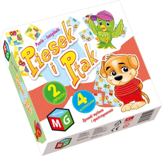 Multigra skládačka puzzle Pes a Pták 2v1