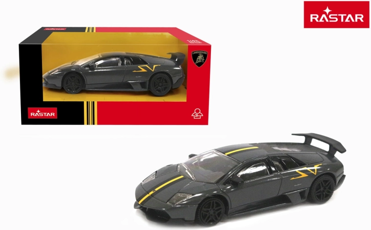 Model auta Rastar Lamborghini Murciélago LP 670-4 SV Superveloce 1:43 šedý