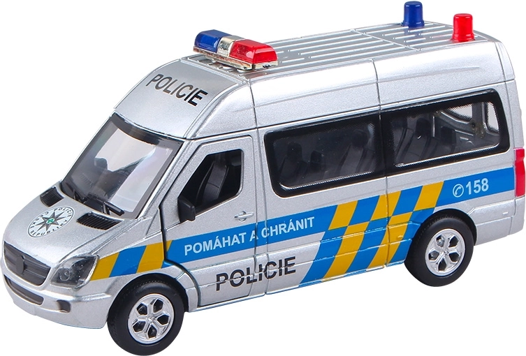 Policejní auto MERCEDES-BENZ 1:32 Česká policie se světlem a zvukem bez obalu