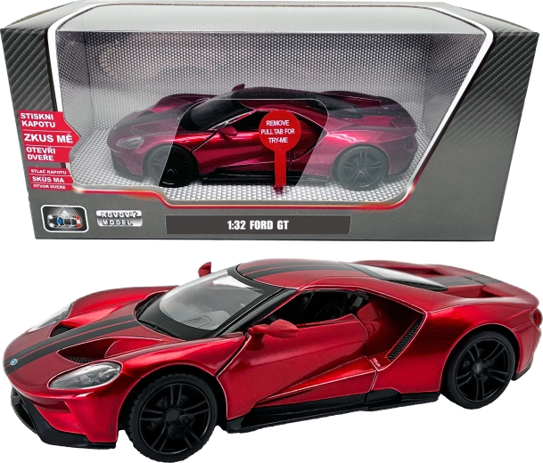 Kovový model Ford GT 2017 v měřítku 1:32 se světlem a zvukem